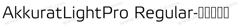 AkkuratLightPro Regular字体转换
